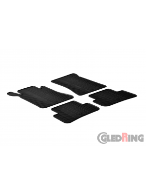 Original Gledring Passform Fußmatten Gummimatten 4 Tlg.+Fixing - Mercedes-Benz C Klasse W203 203 2001-2007